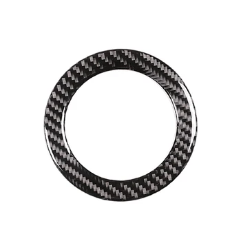 

Real Carbon fiber Car steering wheel logo circle for Toyota RAV4 2006-2012 accessories carstyling