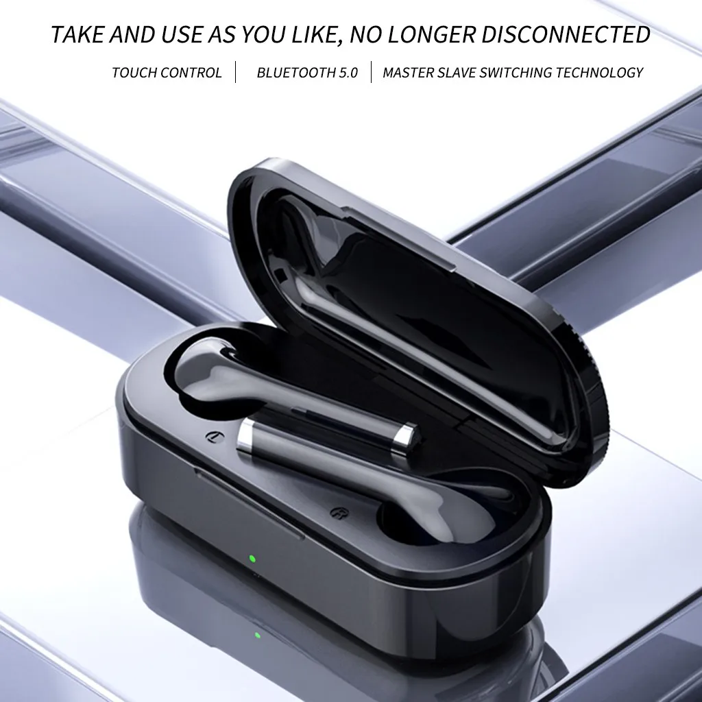 TW12 TWS Bluetooth 5 0 наушники с сенсорным управлением Спортивная беспроводная гарнитура