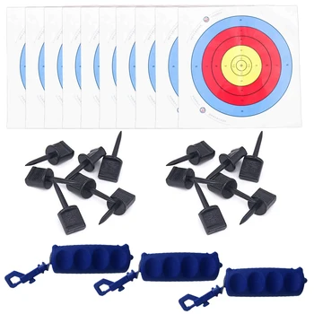 

Archery Targets Paper Face Nails Kit Arrow Bow Outdoor Practice Train Sports