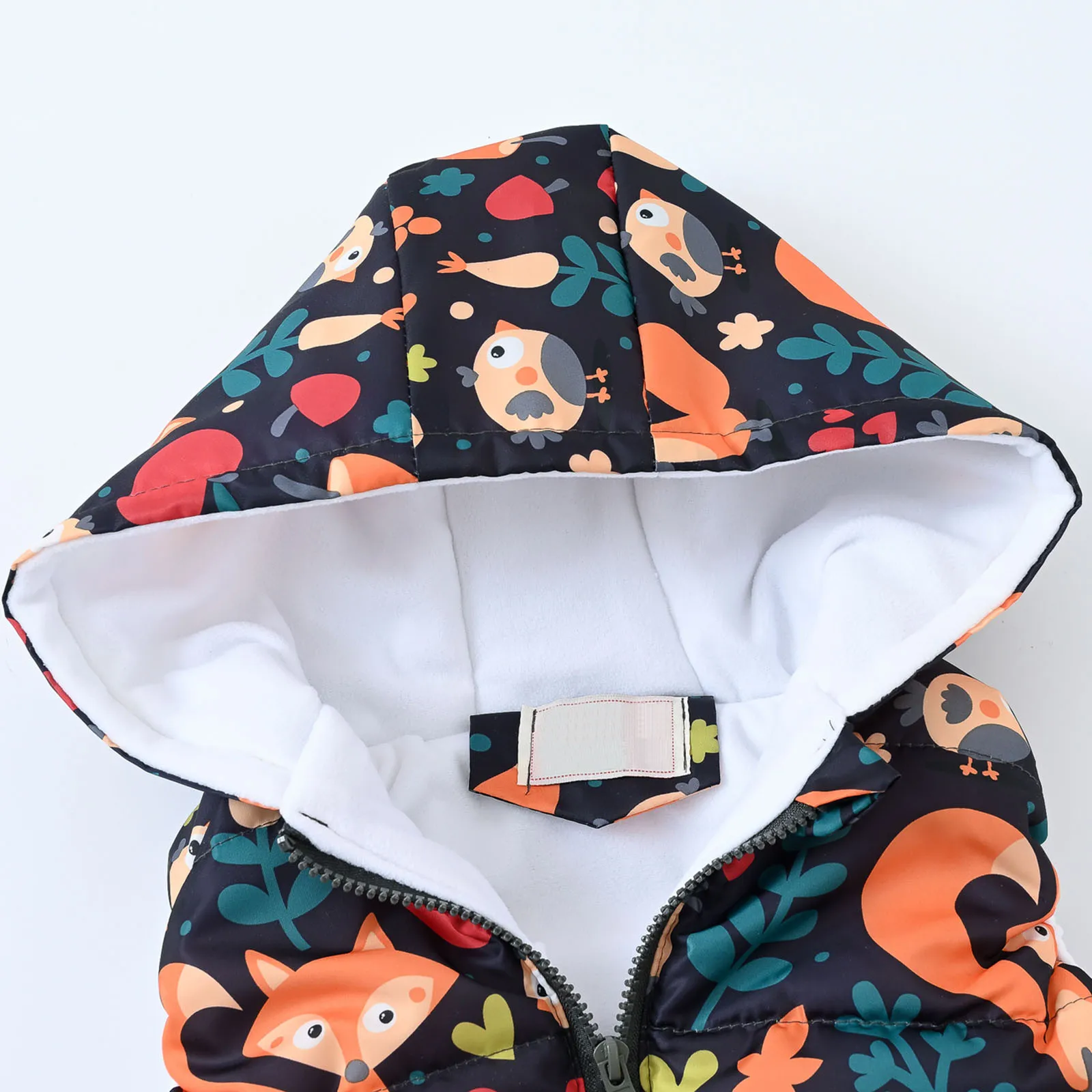 Winter Toddler Boys Girls Sleeveless Hooded Vest Jacket Cartoon Print Coat Kids Warm Cashmere Vest Outwear Children's Clothes kids vest,kids winter outerwear