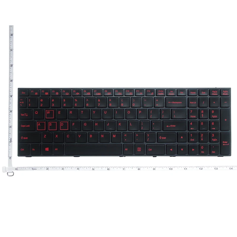 Nós Teclado Retroiluminado para Laptop Inglês Teclado Retroiluminado N150sd N151sd N155sd N170sd Preto - Imagem 2