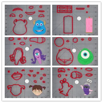 

Animated film movie monsters Boo Celia Door Sock birthday fondant cake cupcake cookies cutter baking tools 3D printing
