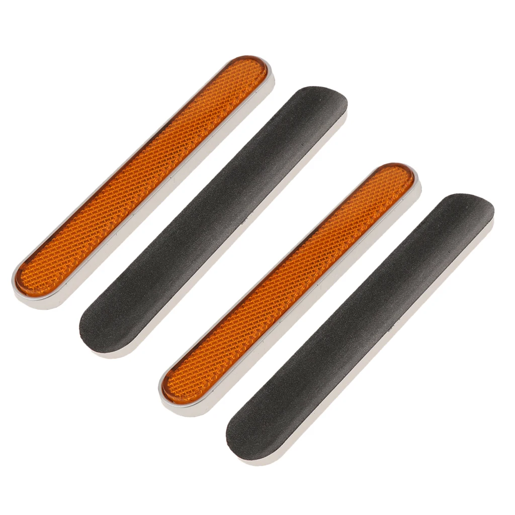 4pcs Orange Latch Cover Reflectors for 2014-2018 Harley Touring Saddlebags Reflector, Left & Right