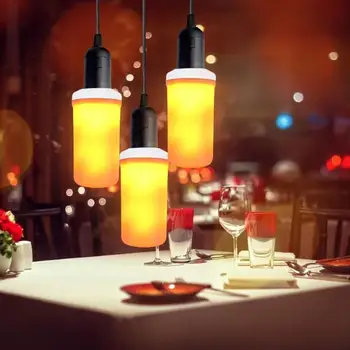 

E27 Flame Effect LED Light Bulb Party Christmas Flickering Fire Decorative Lamp Low Heat Radiation with Long Service Life