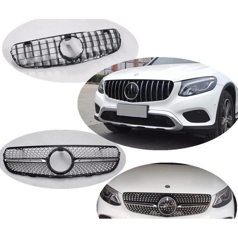 

Car styling Middle grille for Mercedes-Benz E-class W212 ABS plastic front grille vertical bar