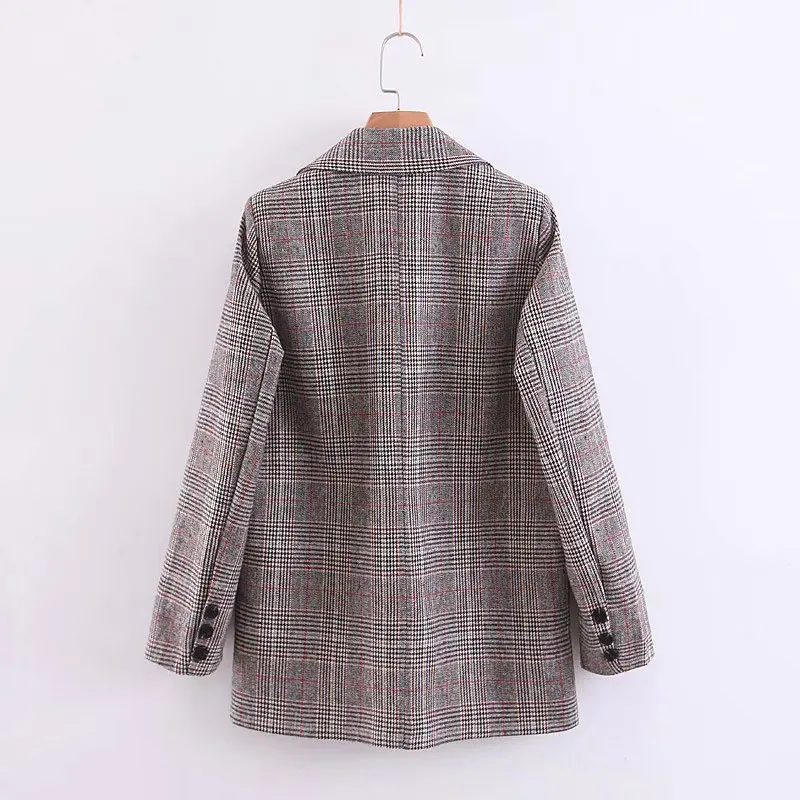

B8285-Western Style WOMEN'S Dress 2019 Spring New Style Retro Fashion Pattern Two-Button Suit Jacket Women's