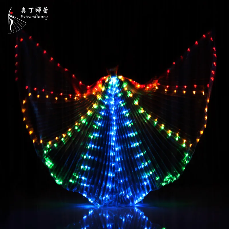 

Odin na lei Belly Dance Wings Bees-LED Shining Big Dance Wing 360-Degree Large Wing Dance Shining Props