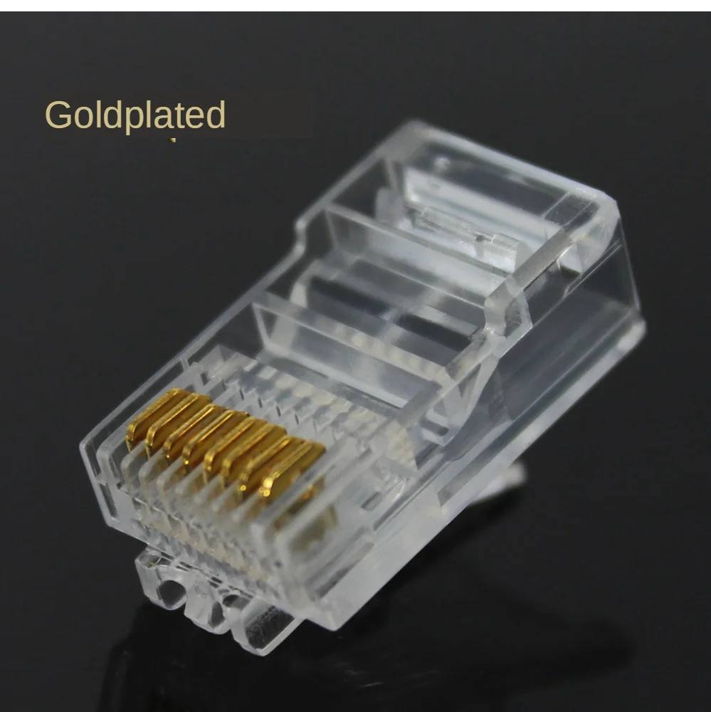 KERSEN-KPC1369 RJ45 Modular Plug Rj-45 Network Cable Connector Adapter for Cat5 Cat5e Cat6 Rj45 Ethernet Cable Plugs Heads (5)