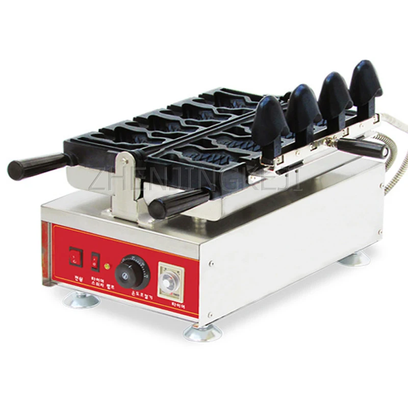 Commercial Waffle Cake Machine Ice Cream Donuts Restaurant Beverage Shop Coffee Bakery Snack Stainless Steel Equipment 220V | Бытовая
