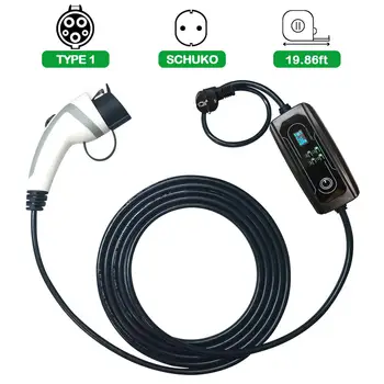 

YKS-ESNES Portable EV Charger type 1 with Schukou Plug 10A/16A