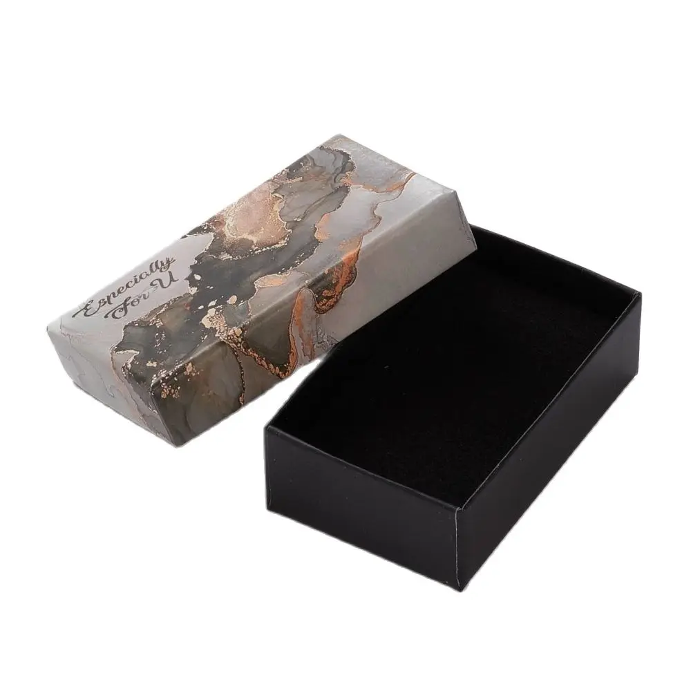 18pcs/24pcs White Cardboard Jewelry Boxes for Bracelet Rings Earring Jewelry Gift Packaging Display Box with Sponge Inside