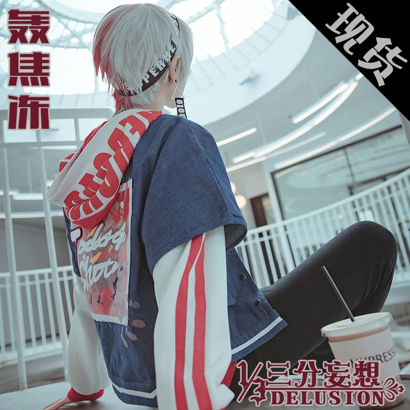 Мой Boku No Hero academic Todoroki Shoto костюм для косплея Модная Повседневная джинсовая куртка