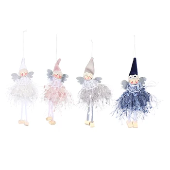

4 Pcs Novel Lovely Christmas Doll Gifts Durable Exquisite Party Decorations Doll Adornments For Store Christmas Home Kids
