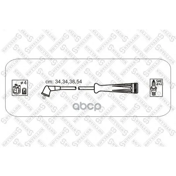 10-38018-Sx_к-Кт Проводов! Renault Clio Ii/Scenic 1.6i K7m 97 Stellox 1038018sx Stellox арт. 1038018SX