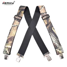 4 зажима камуфляж подтяжки мужские подтяжки Мужские Винтажные наружные ремни Bretelles Взрослые 4 зажима 5*120 см