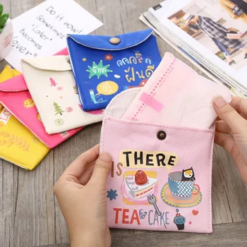 

Portable Sanitary Napkin Bag Towel Napkin Sanitary Pad Pouch Tampon Purse Holder Case Bag Pouch Girls Hygiene Tampon Organizer