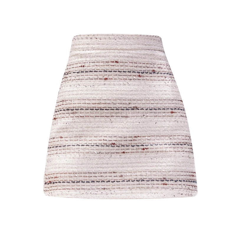 Винтажные полосатые зимние мини-юбки в стиле пэчворк, модная Уличная Повседневная Женская юбка-трапеция в стиле ретро Saia Femme
