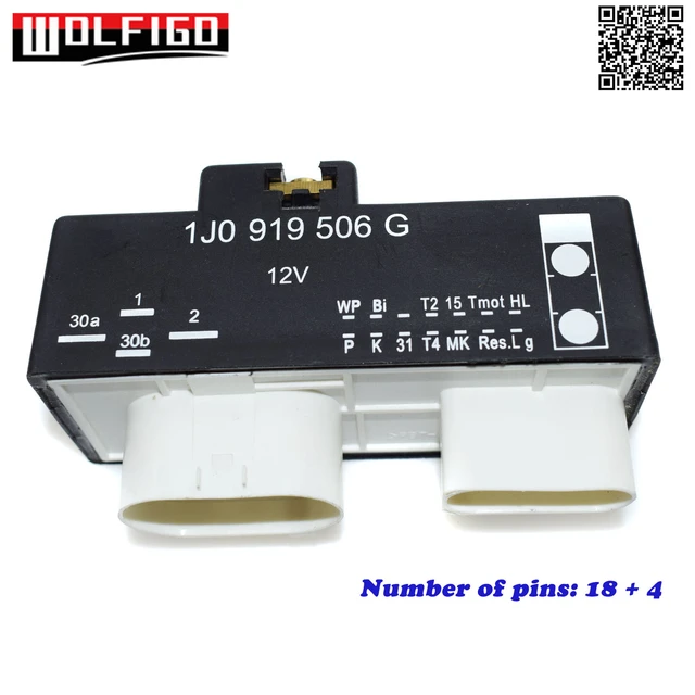 1PCS 1J0919506K Cooling Fan Control Relay Module 1J0 919, 40% OFF