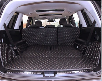 

Non Slip Easy Clean Wholy Surrounded No Ordor Special Car Trunk Mats for Mercedes Benz GL 550 X166 7seats Waterproof Boot Carpet