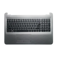 GZEELE, новинка, подставка для ноутбука hp 250 G5 15-AC 15 AC 15-af 15-AJ, подставка для ноутбука, клавиатура с ободком, верхний чехол Touc hp ad, серебристый