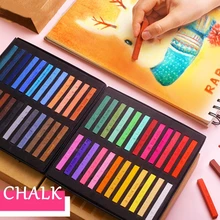 12/24/36/48 Цвета живопись мелки мягкая сухая пастель набор дизайн ногтей DIY Набор для рисования мелом Цвет карандаш, кисточка канцелярские принадлежности для студентов