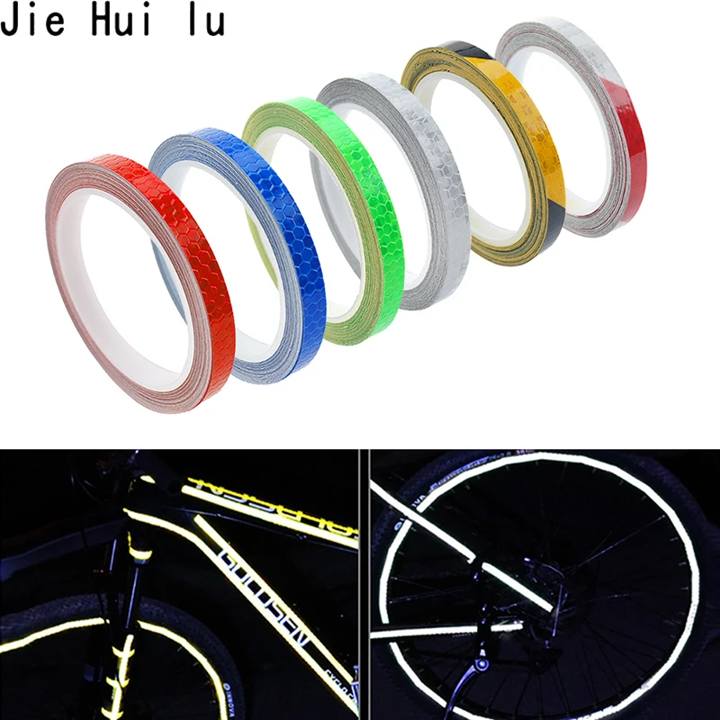 Reflective Stickers Motorcycle Bicycle Reflector Security Wheel Rim Decal Tape
