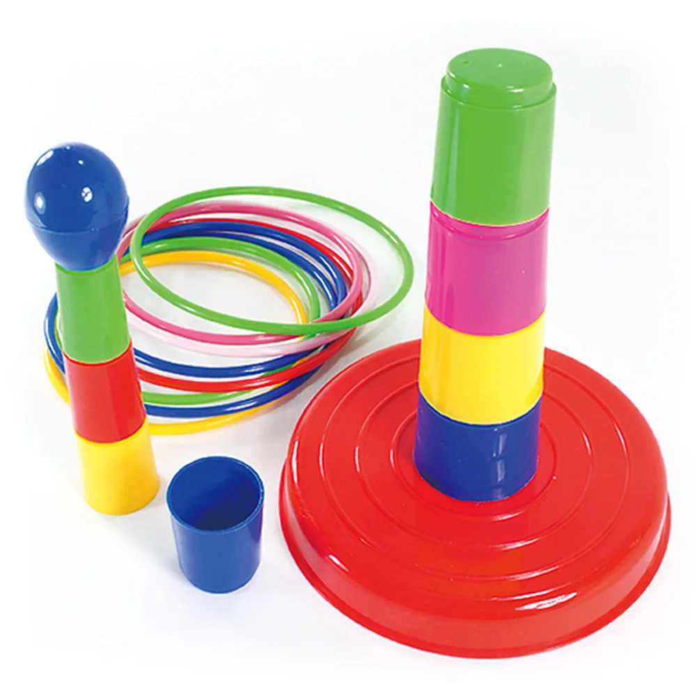 

Children Outdoor Fun Toy Sports Circle Ferrule Stacked Layers Game Parent Child Interactive Ferrule Throwing Game Kids