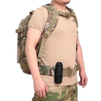 

360 Degrees Rotatable Flashlight Tactical Pouch Holster Torch Case For Belt Portable Torch Cover Holder Hunting Accessories