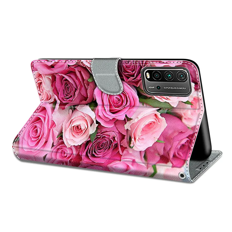 For Redmi 9A Painted Leather Flip Phone Case For Xiaomi Redmi 9A M2006C3LG M2006C3LI Wallet Card Holder Stand Book Cover Cases