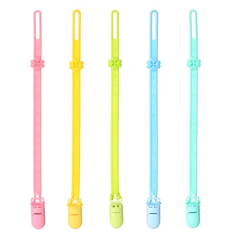 

Baby Pacifier Soother Clip Chain Adjust Feeding Nipple Holder Leash Strap Holder Clips Baby Shower Gift