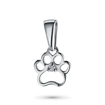 

Pendant in white gold with a diamond