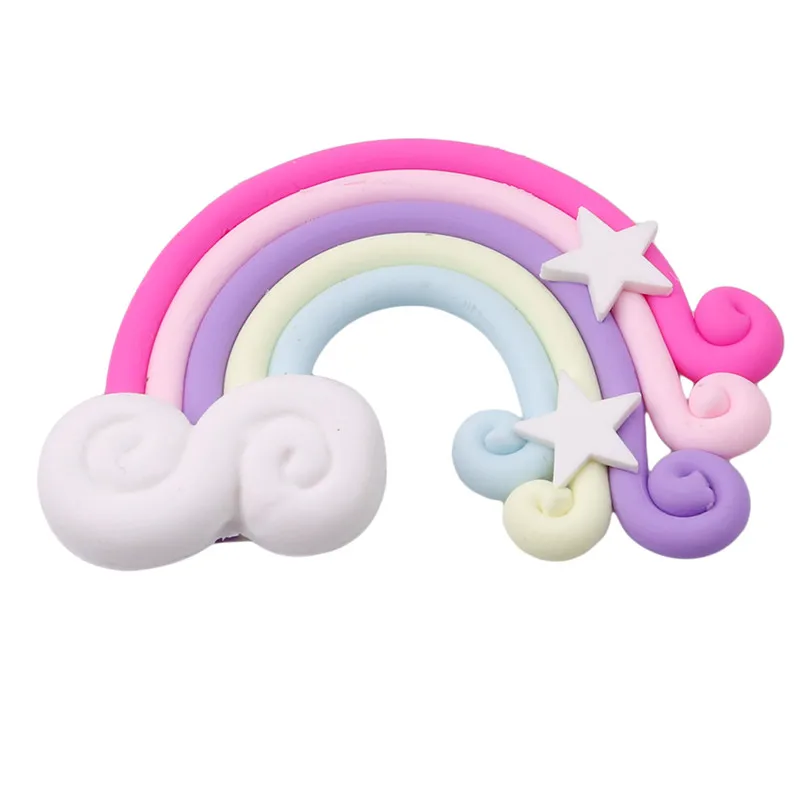 9PCS/Pack Color Random Beautiful Rainbow Clouds Cupcake Cake Topper Cake Flags Dessert Baking Decoration For Wedding Birthday