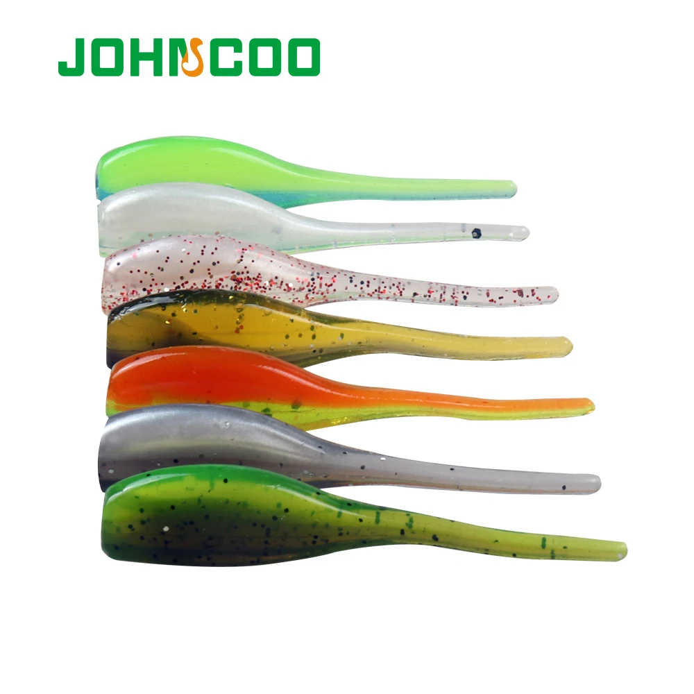 JOHNCOO Новинка 50 шт. приманка искусственная Мягкая мягкий червь 5 см 1 г силиконовый