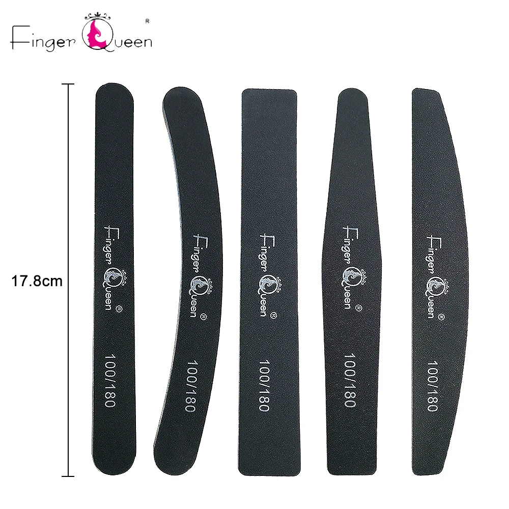 

5PC Nail Files Sanding Buffer Double Sided Sandpaper Pedicure Professional Manicure Tools Nail Art Care Accessories 100/180