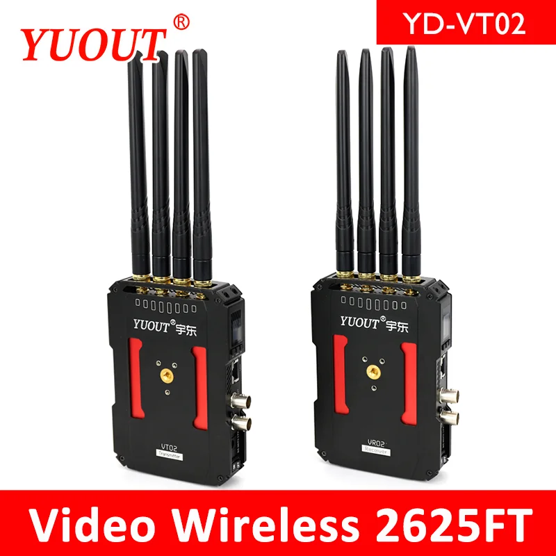 HDMI SDI Беспроводная 800m/2625ft HD передача видео Поддержка многократного запуска