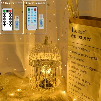 

USB Led Curtain Silver Wire Remote control 13 key/music sync Remote control 17 keys Christmas decoration for home bedroom window