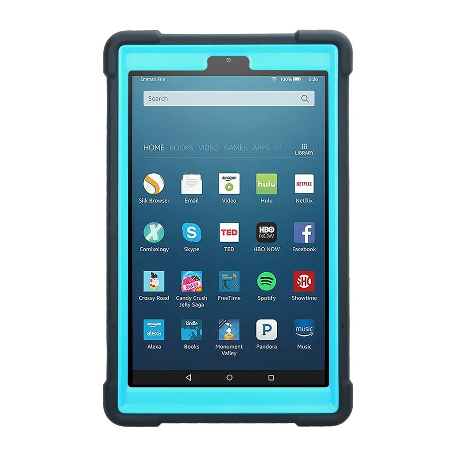 Детский безопасный противоударный бронированный чехол для Amazon Kindle Fire HD 8 HD8 8,0 дюймов силиконовый защитный чехол для планшета+ пленка+ ручка