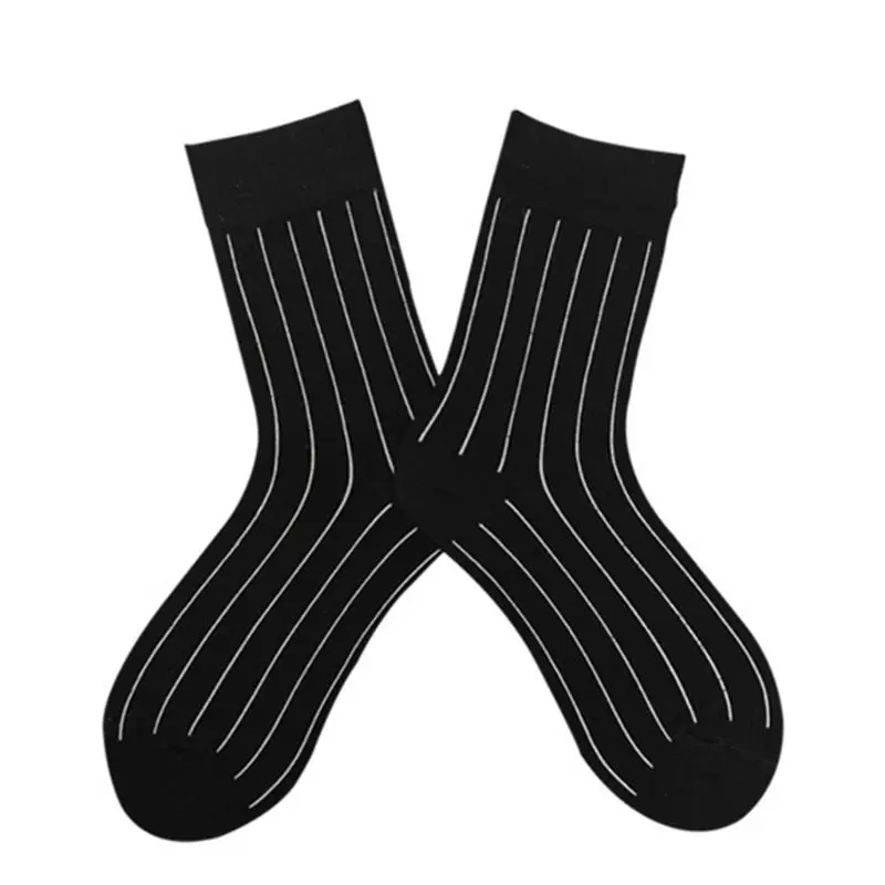 Хлопковые гольфы унисекс с черно-белыми полосками в стиле хип-хоп, Harajuku, чулочно-носочные изделия 95AB