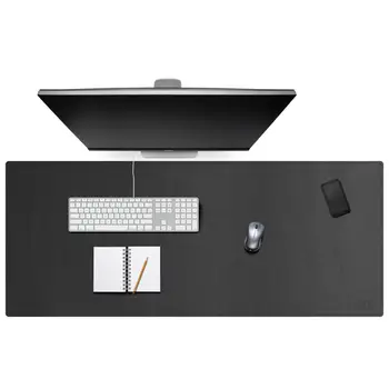 

130x60cm waterproof Desk Pad Protecter, PU Leather Mouse Keyboard Desk Mat with Comfortable Writing Surface,oversized desk mat