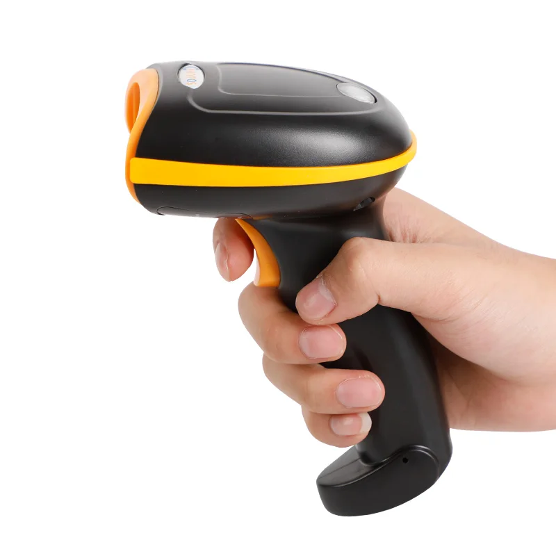 Koop Gratis Verzending, handheld 2.4G Wirelress Barcode Scanner   Bluetooth 1D 2D QR Bar Code Reader PDF417 voor IOS Android IPAD