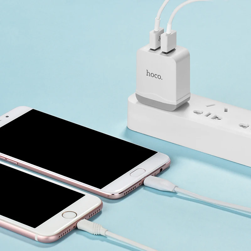 HOCO C33 27 шт./лот 5 в 2.4A USB зарядное устройство для iPhone 11 Xs Max США вилка настенное зарядное устройство адаптер для samsung Xiaomi huawei