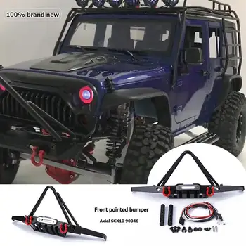 

Front Bumper Excellent Metal Manufacturing Technology With LED Light for Traxxas TRX-4 Axial Scx10 RC Crawler Car
