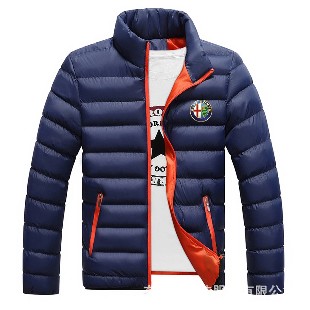 Alfa Romeo Chaqueta acolchada abrigo cálido de marca, Parka informal, cortavientos, otoño e invierno, novedad|Chaquetas| - AliExpress