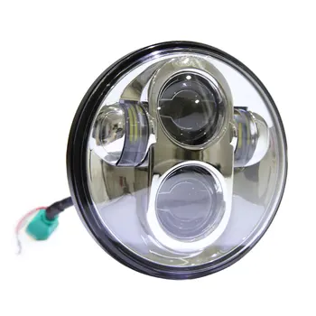 

5.75" 40W 6500-7000K White Light LED Headlight For Vehicles Black Die-cast Aluminum