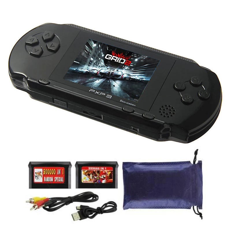 2.8 Inch 16 Bit PXP3 Slim Station Handheld Game Console Built-In 150 Classic Games Retro Video Game Player Children Kids Toys