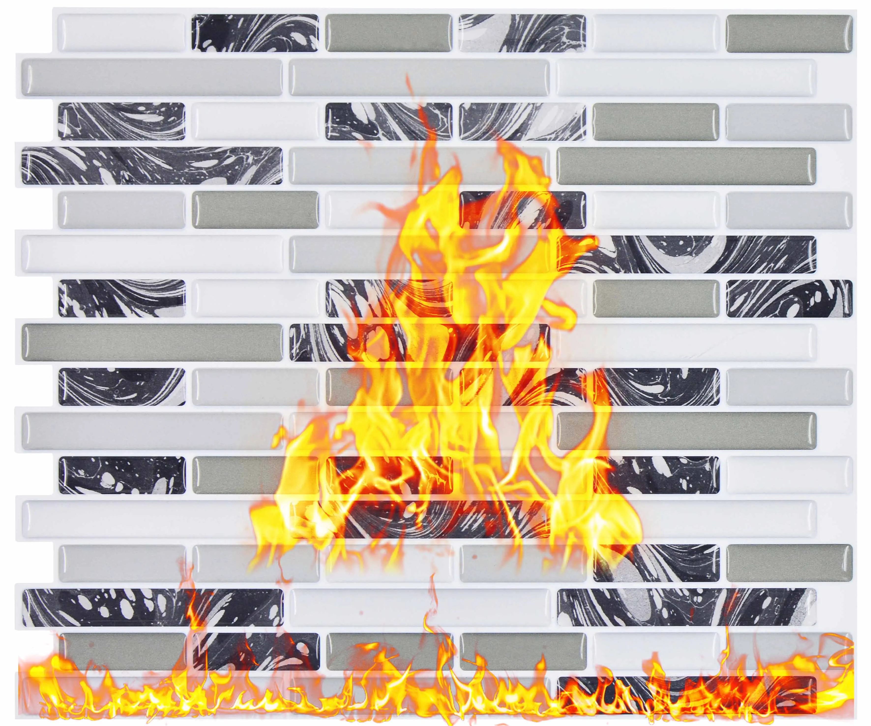 10-piece/pack Self Adhesive Wall Tile Decals Homebase Waterproof Wall Tile  Adhesive 250*250mm/sheet - Wall Stickers - AliExpress