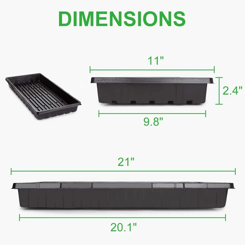 Лучшие 12 упаковок Пластиковые Поддоны для выращивания семян поддон для рассады стартер для теплицы гидропоники рассады Проращивание растений