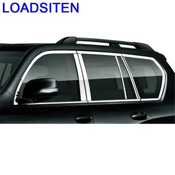 

Auto Automobile Automovil Chromium Window Grille Exterior Mouldings Car Styling Covers Modification 18 19 FOR Toyota Prado