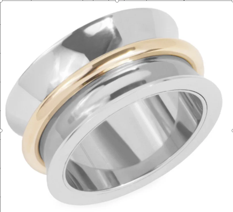 

WAWFROK Stainless Steel Trendy Womens Rings Black/gold/rose Gold Colors Rings for Women Engagement/Wedding Ring Jewelry