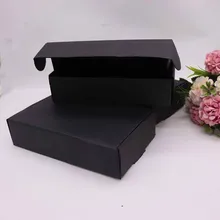 2019 1 шт. коробка из гофрированной бумаги DIY18.5x11x4.5cm черного цвета